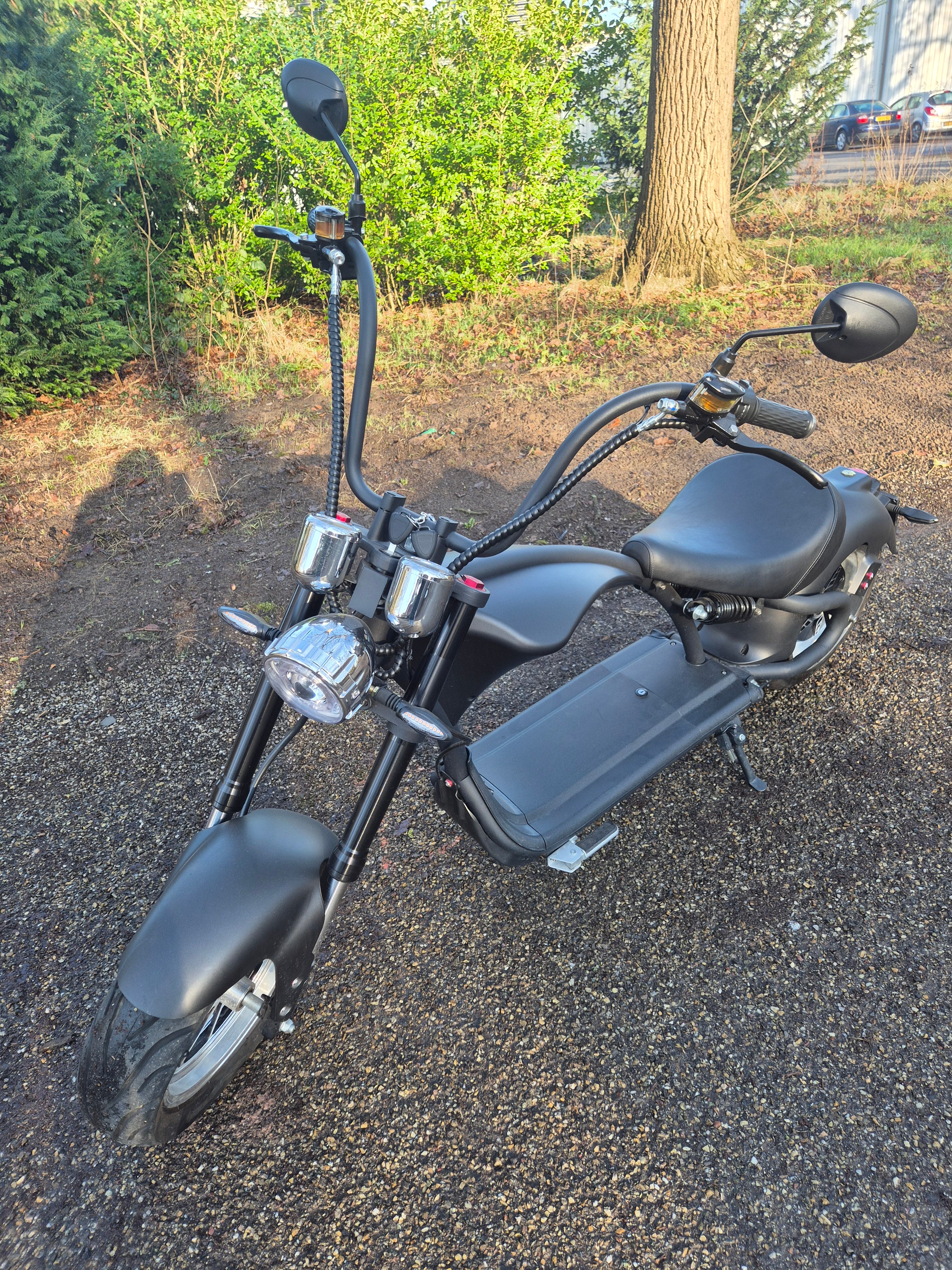 E-chopper M1P - Mat Zwart - 20AH