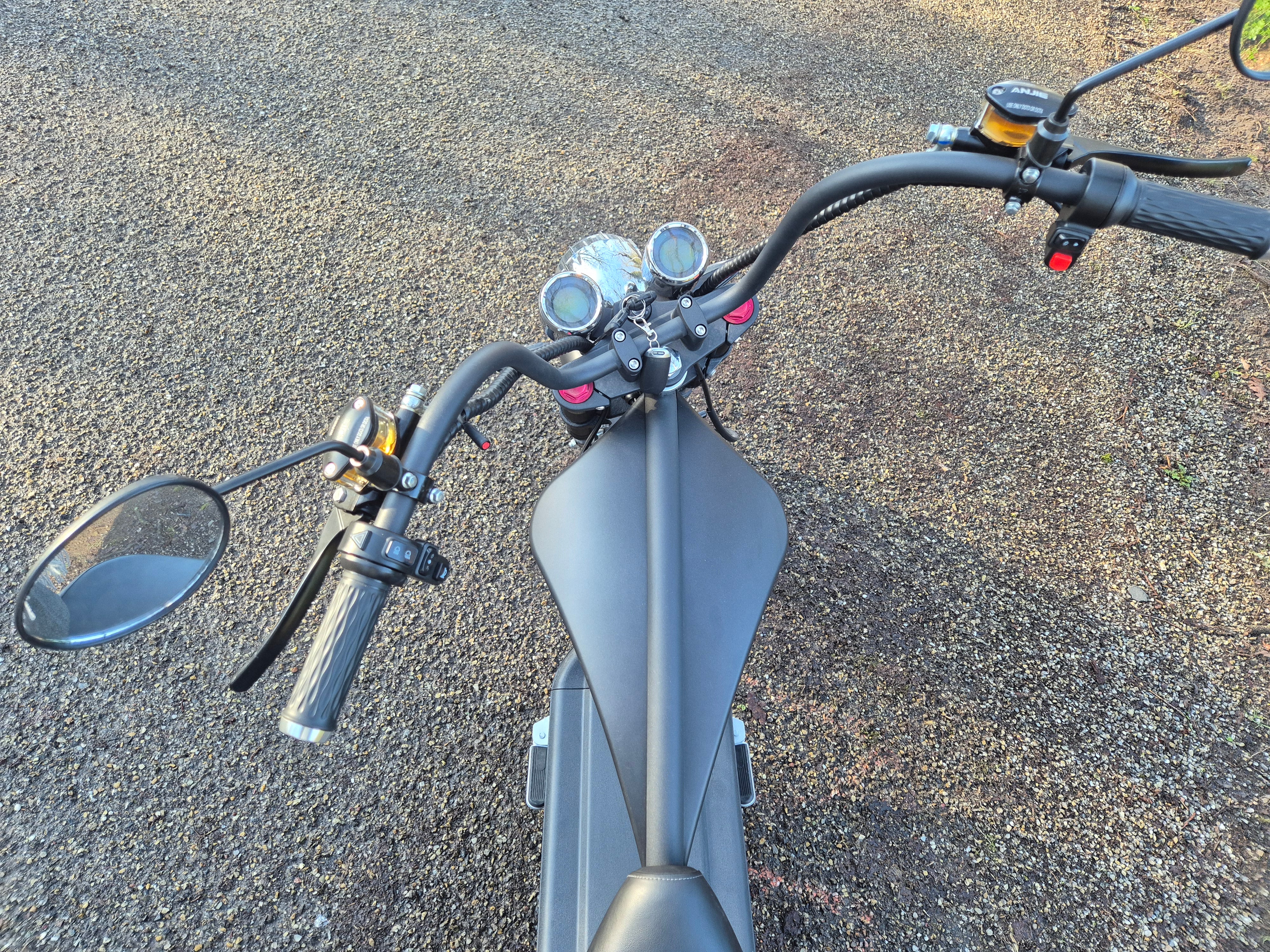 E-chopper M1P - Mat Zwart - 20AH