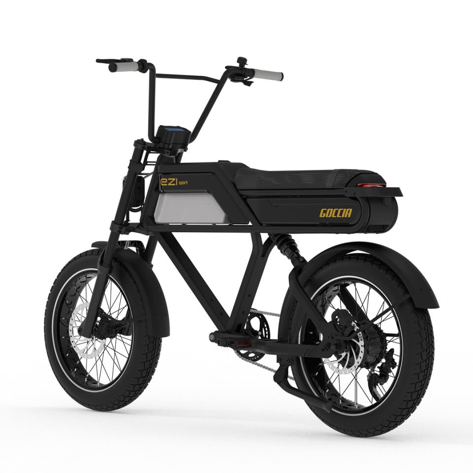 Goccia Bike EZI Sport - Fatbike - Zwart / Wit