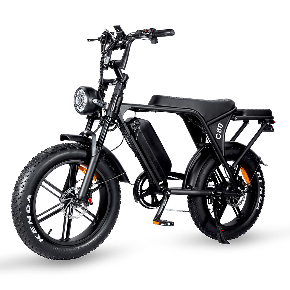 Combi-Deal! - OUXI V8 - C80 - Fatbike - Zwart