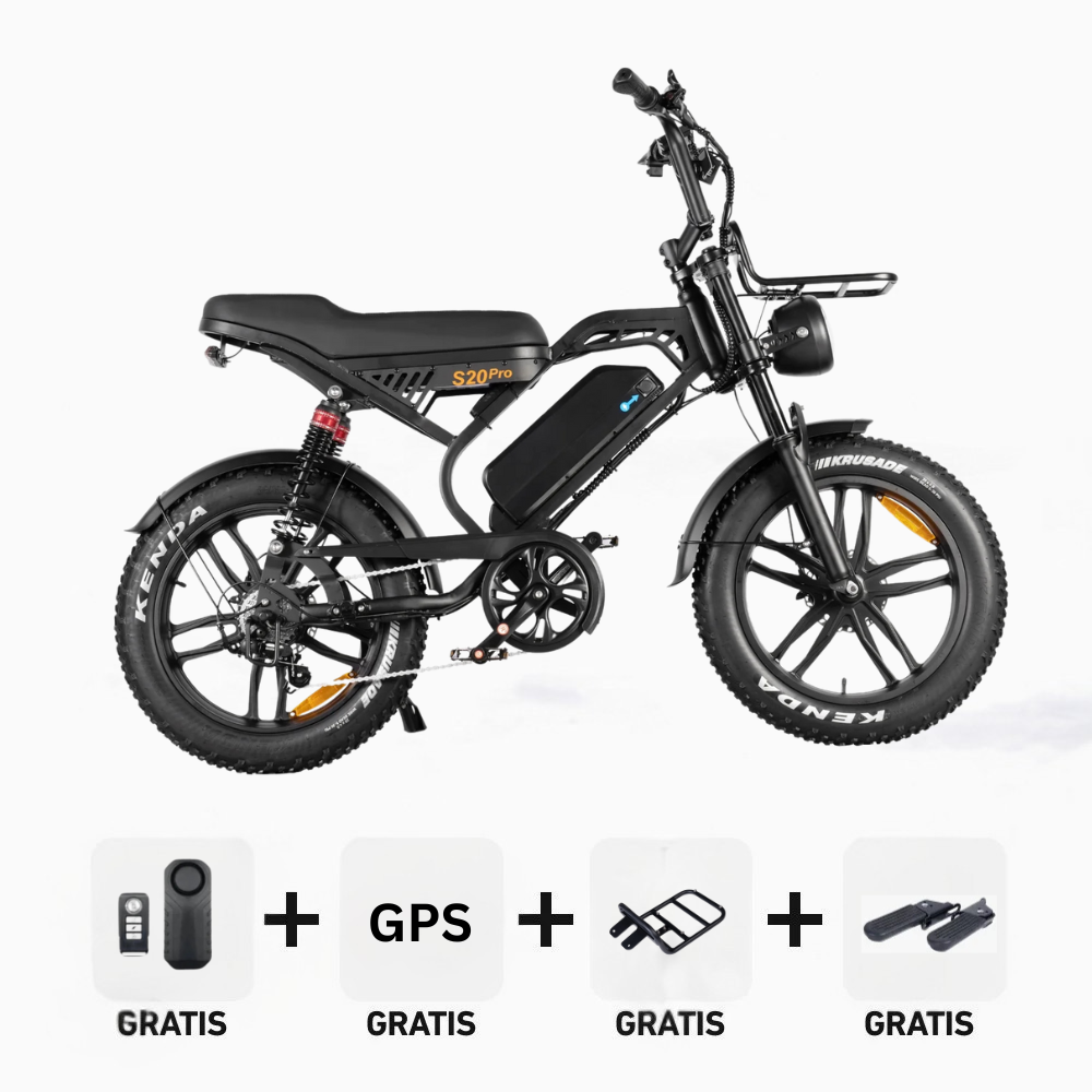 Combi-Deal! - QMWheel S20 Pro 2025 - Fatbike - Zwart