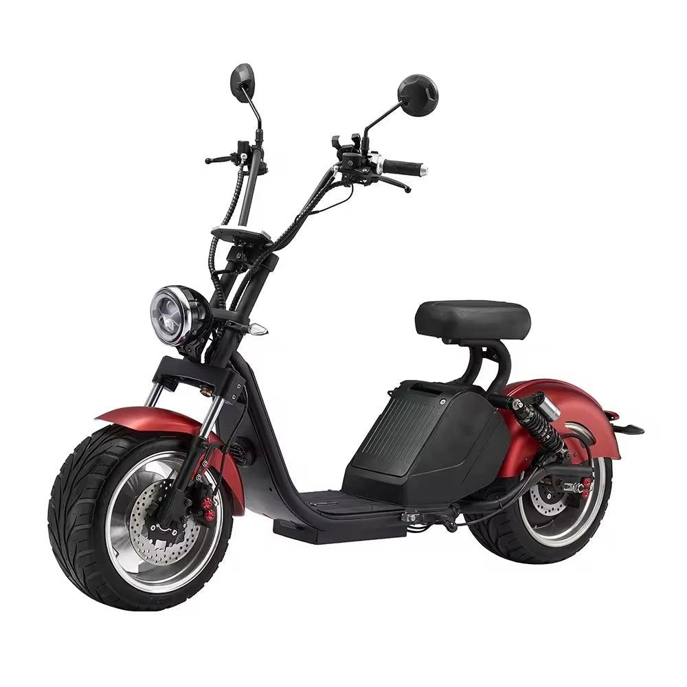 E-chopper HL3.0S - Elektrische scooter - Mat rood