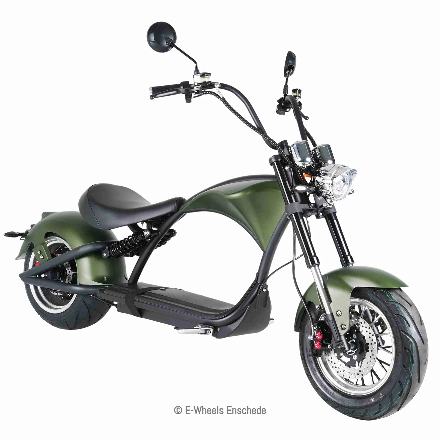 E-chopper M1P - Elektrische scooter - Mat Groen