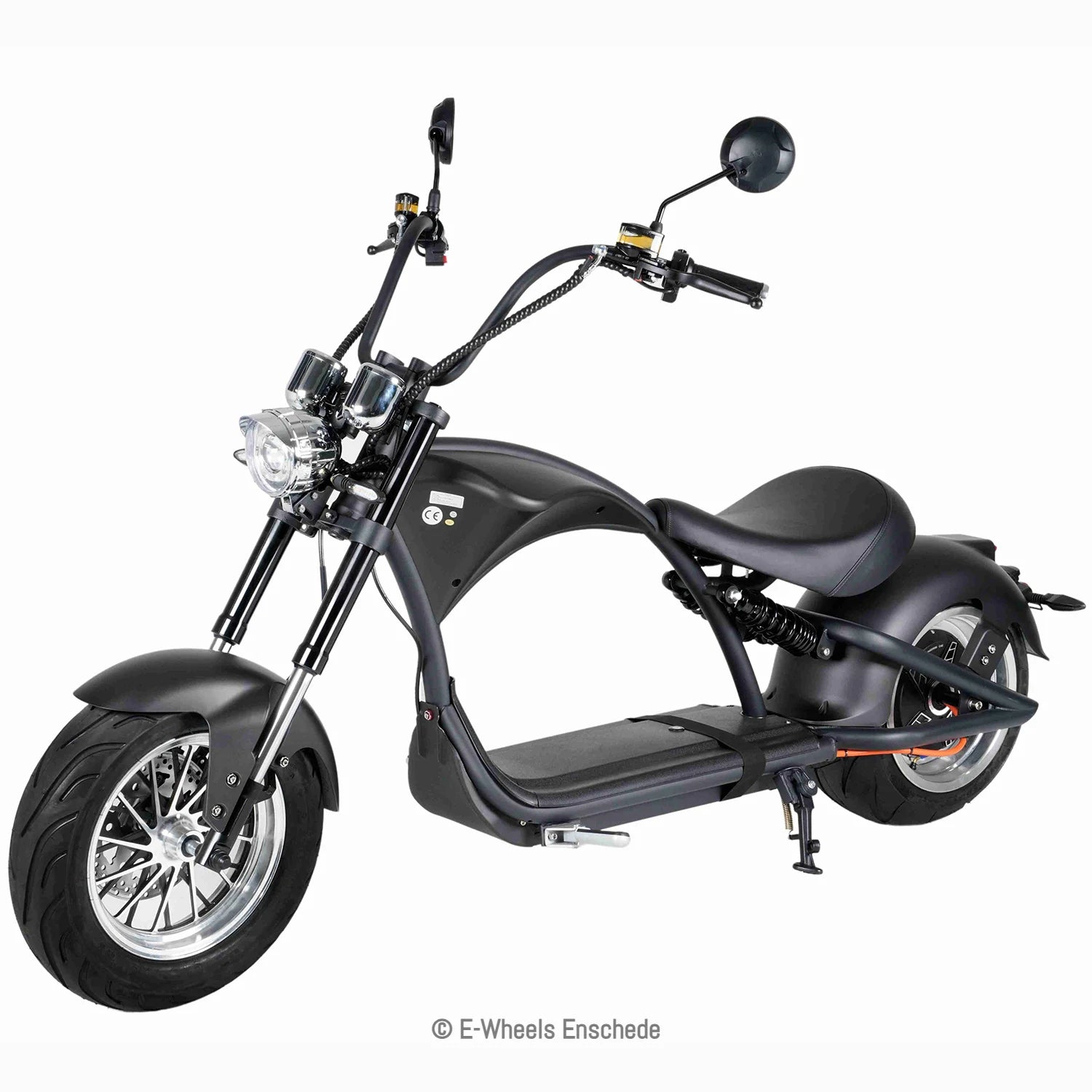 E-chopper M1P - Elektrische scooter - Mat Zwart