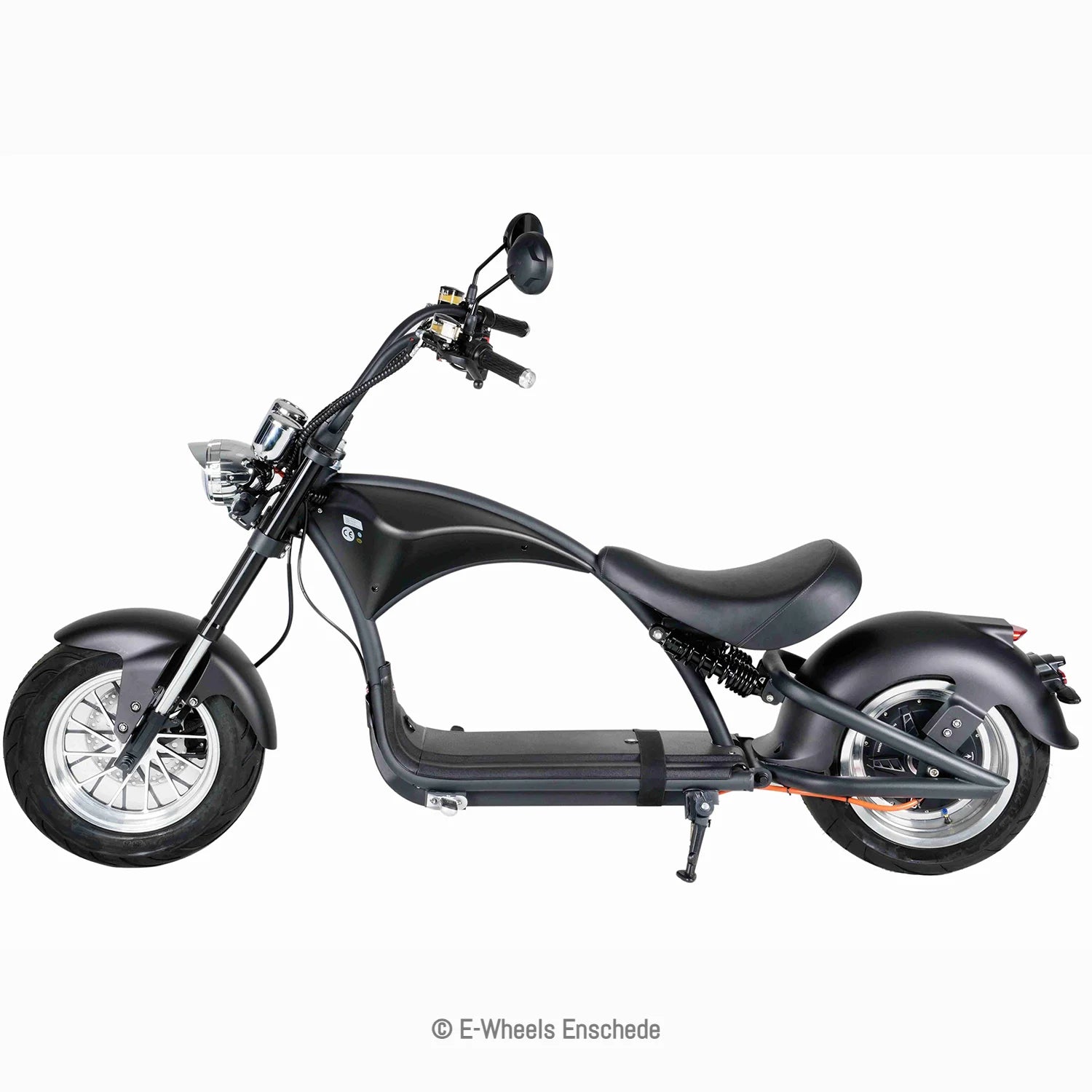 E-chopper M1P - Elektrische scooter - Mat Zwart
