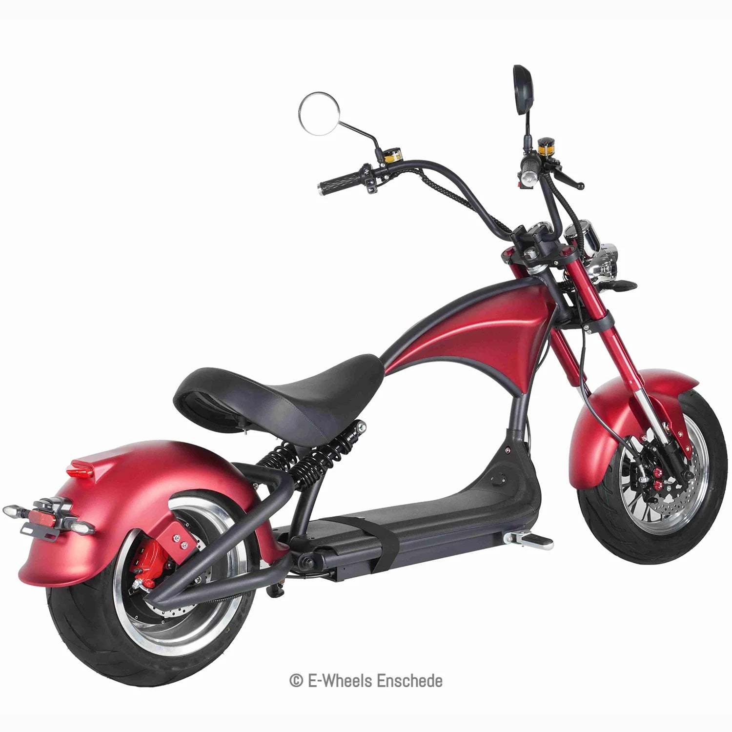 E-chopper M1P - Elektrische scooter - Mat rood