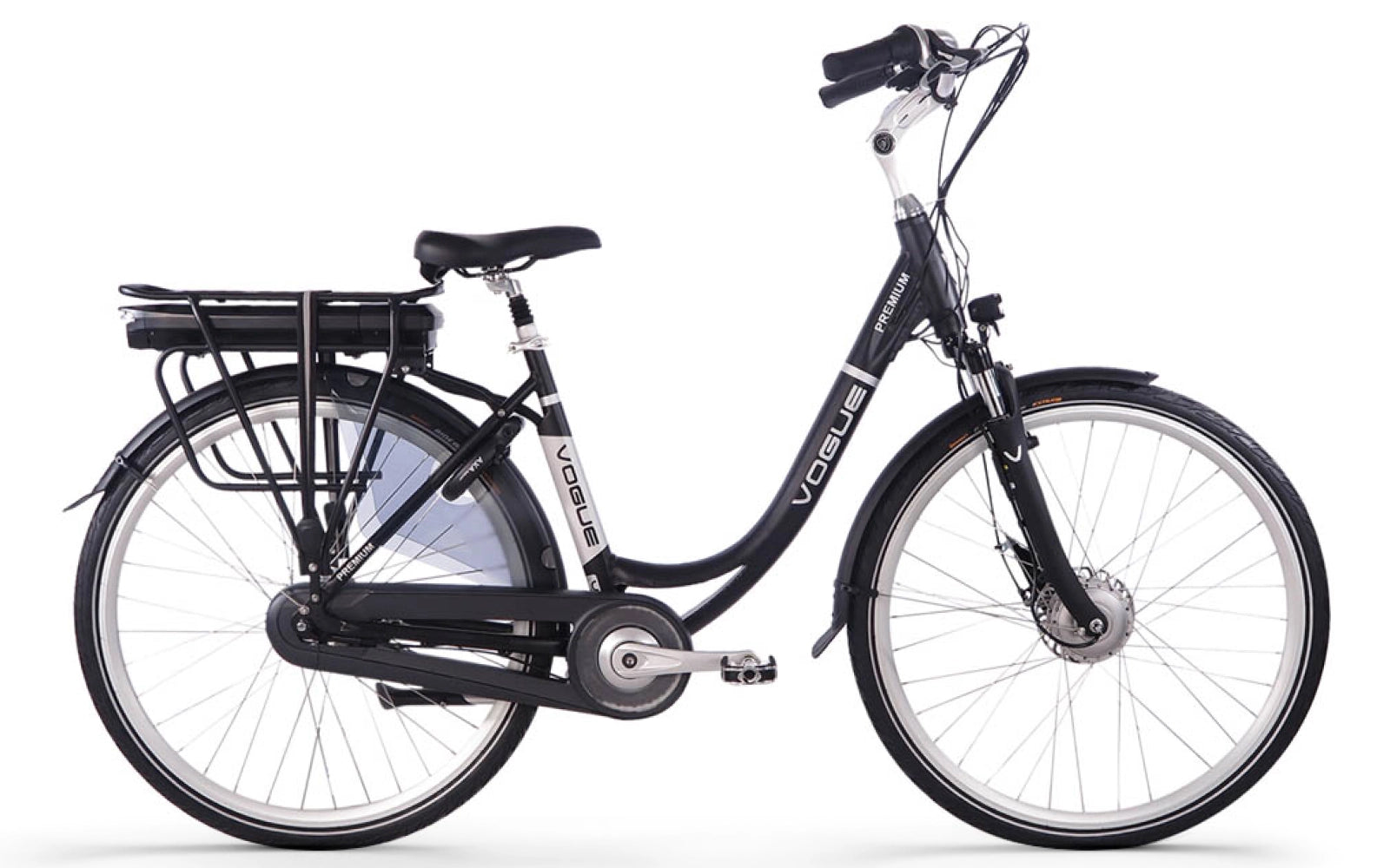 Voque Premium 7SP - Lage instap - E-bike - Mat zwart