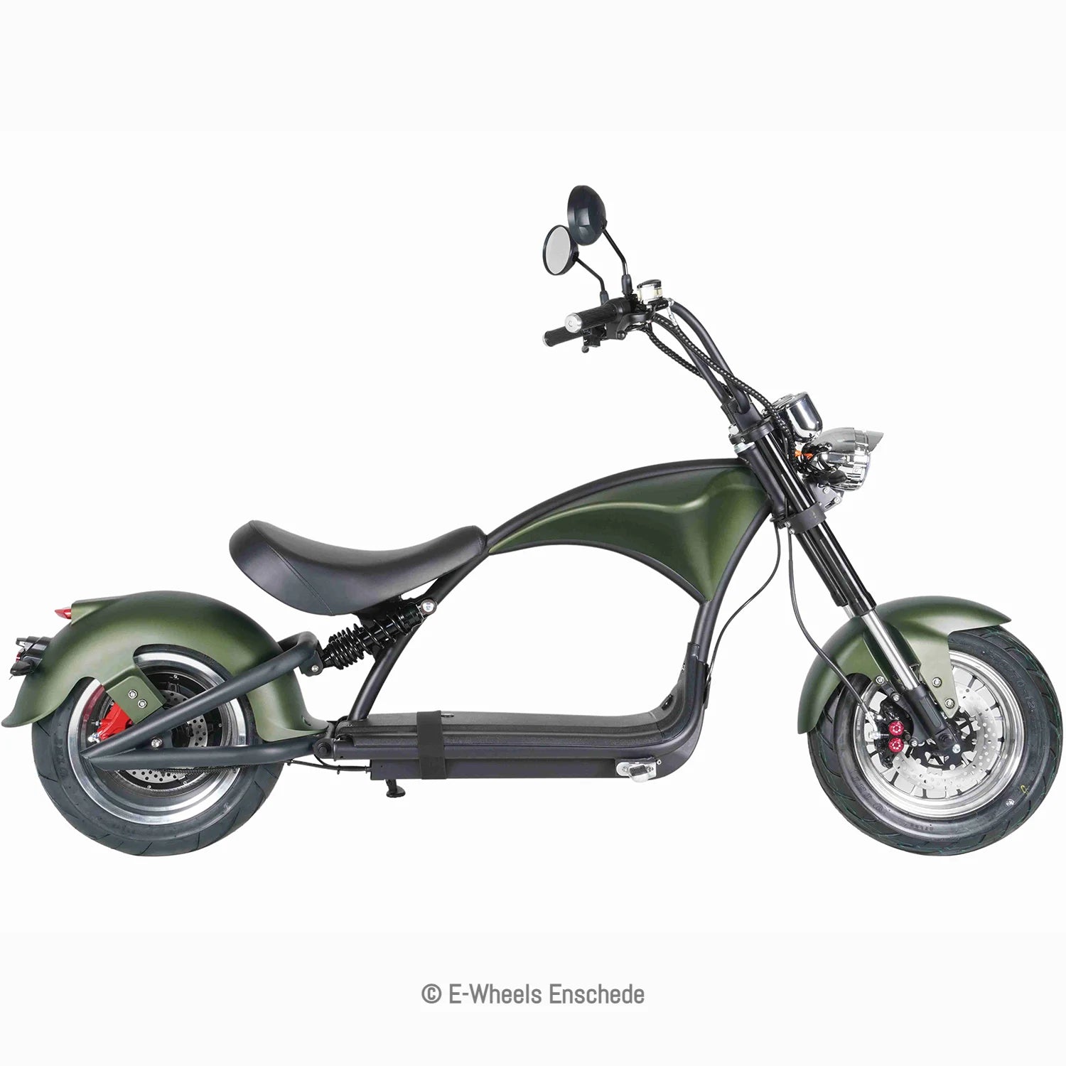 E-chopper M1P - Elektrische scooter - Mat Groen