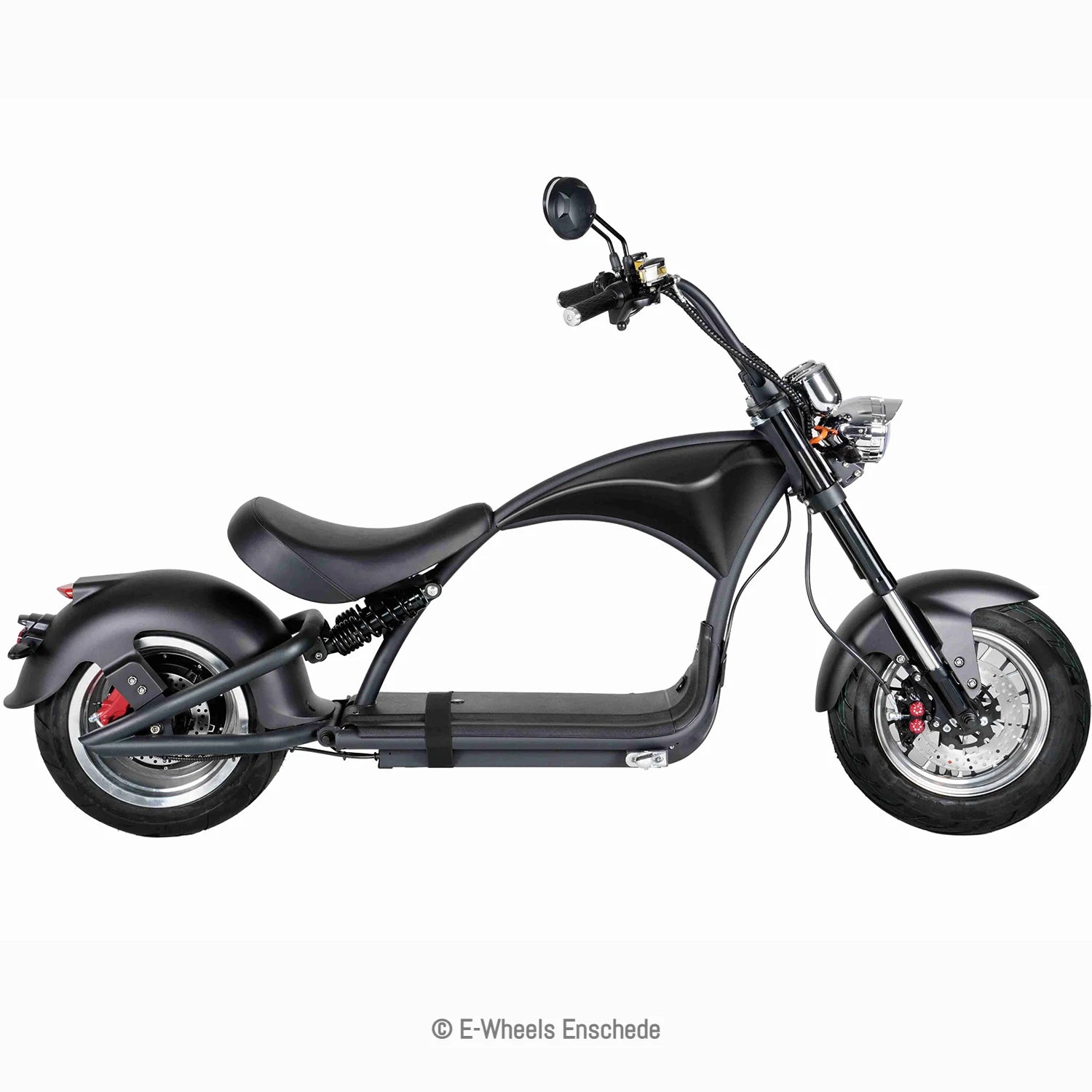 E-chopper M1P - Elektrische scooter - Mat Zwart