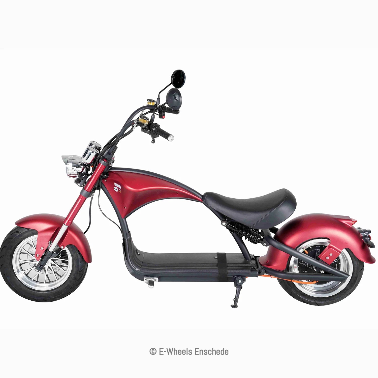 E-chopper M1P - Elektrische scooter - Mat rood