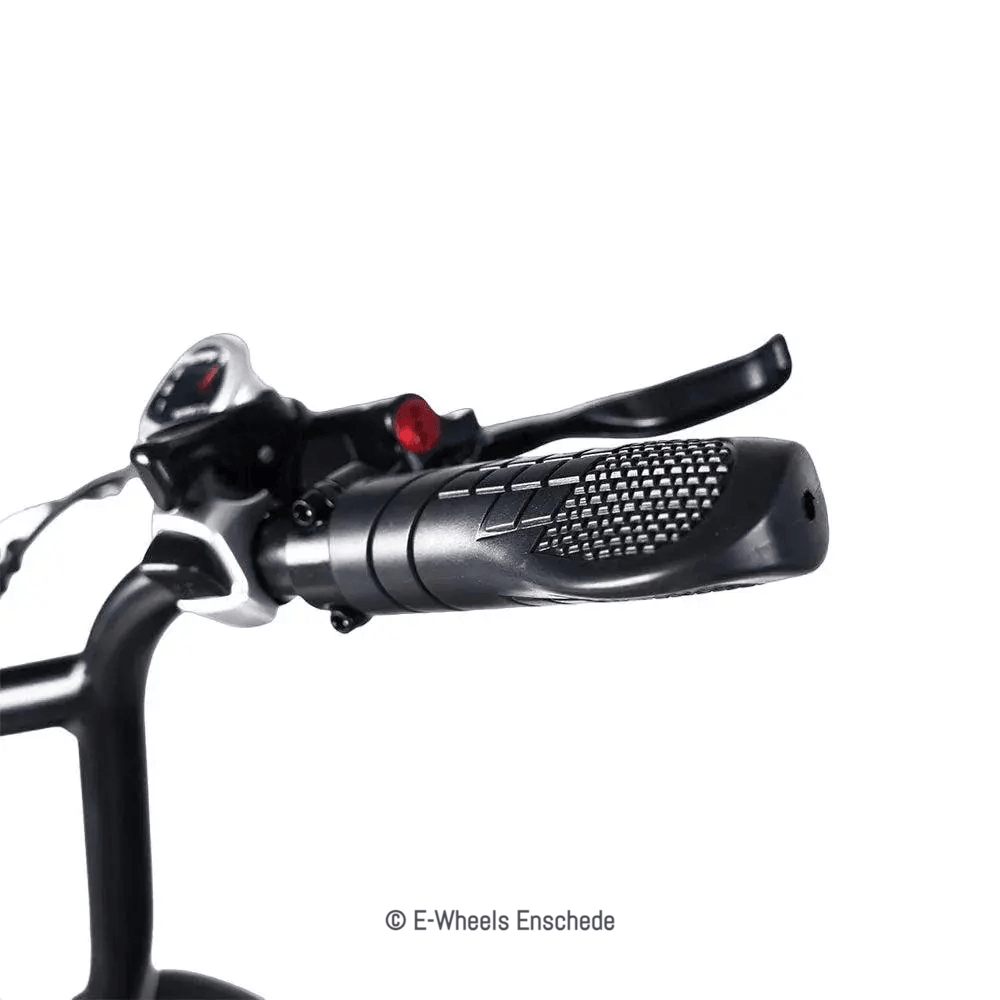 Combi-Deal! - Ouxi V8 (4.0) - Fatbike - Zwart - Achterzitje + Voetsteuntjes + Alarmsysteem