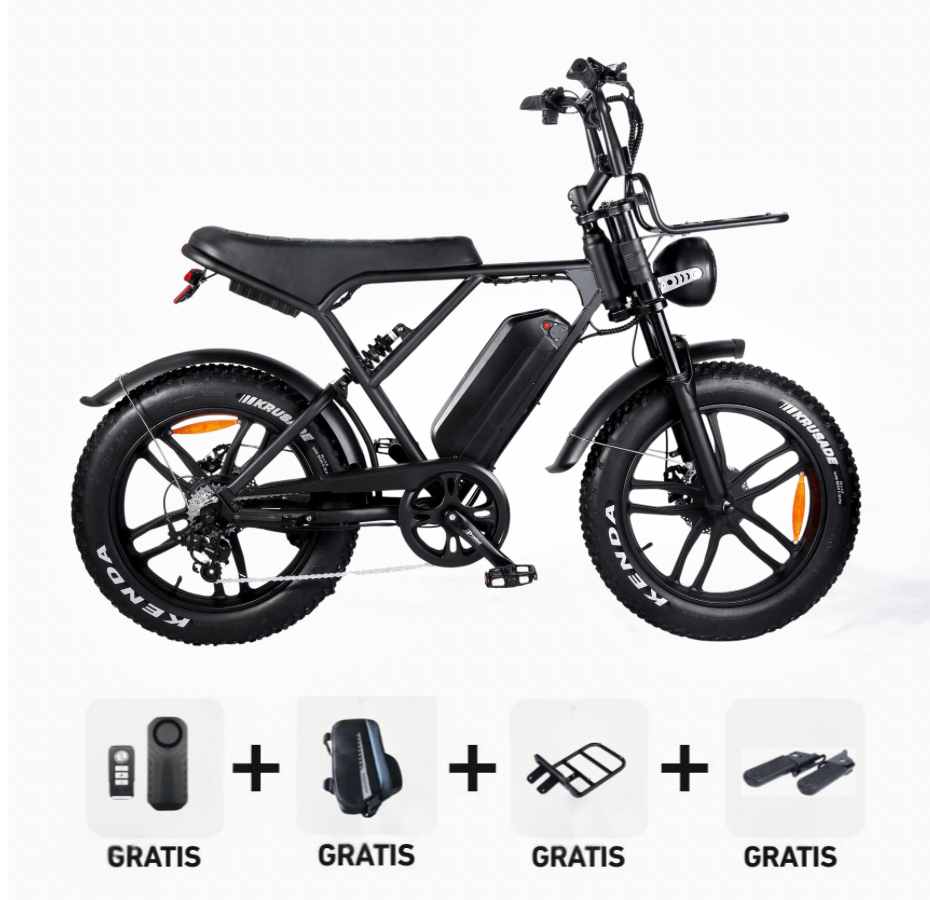 Combi-Deal! - Ouxi H9 (4.0) - C90 - Fatbike - Zwart