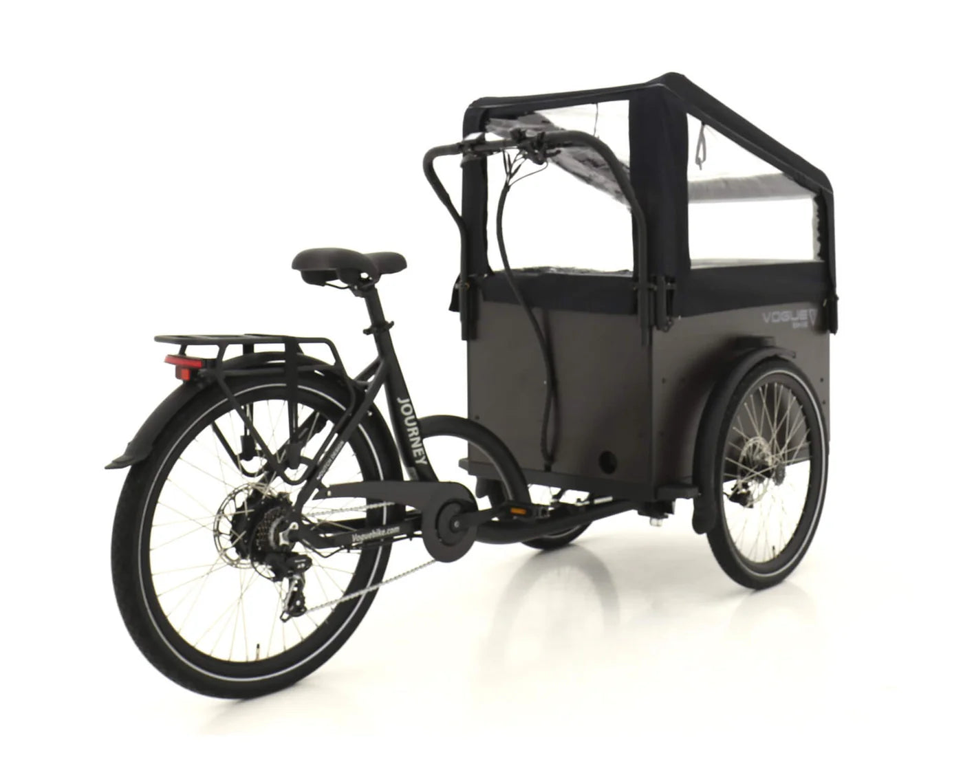 Vogue Journey-S - Elektrische bakfiets - Mat zwart