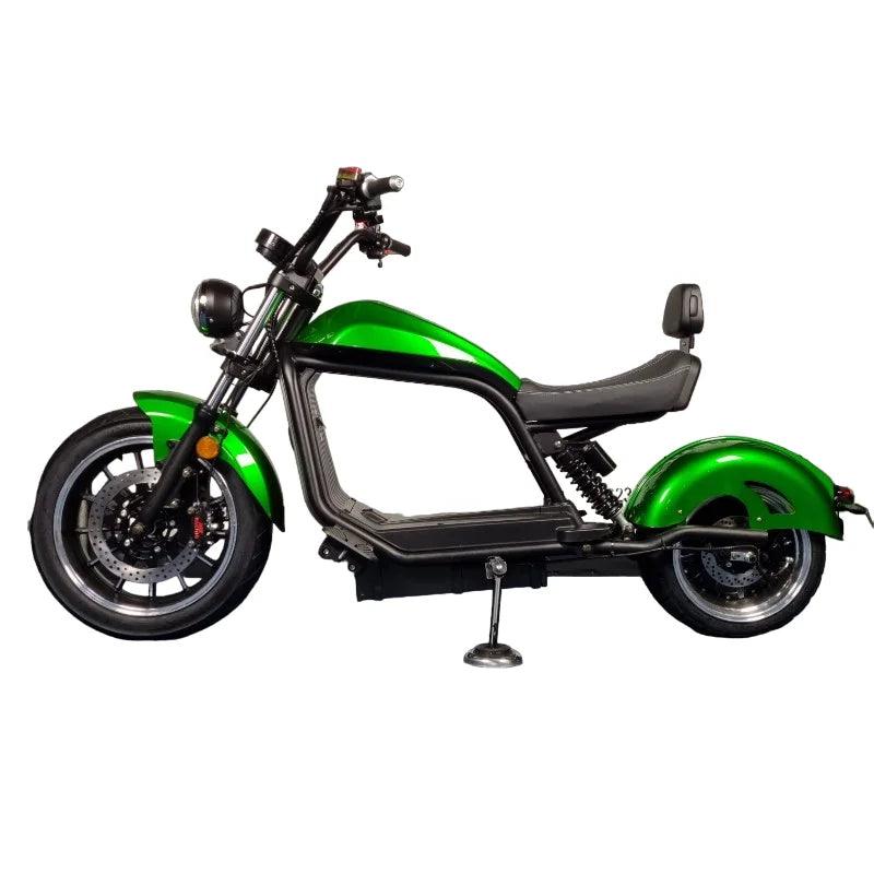 Cafe cruiser HL6.0 - Elektrische scooter - Kawasaki groen - E-Wheels Enschede