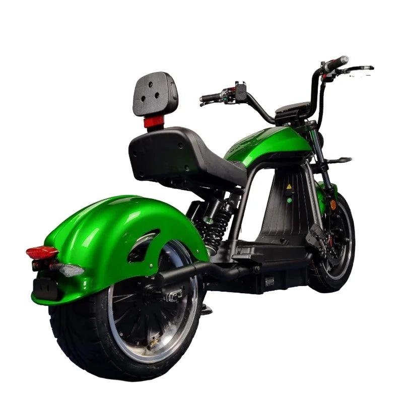 Cafe cruiser HL6.0 - Elektrische scooter - Kawasaki groen - E-Wheels Enschede