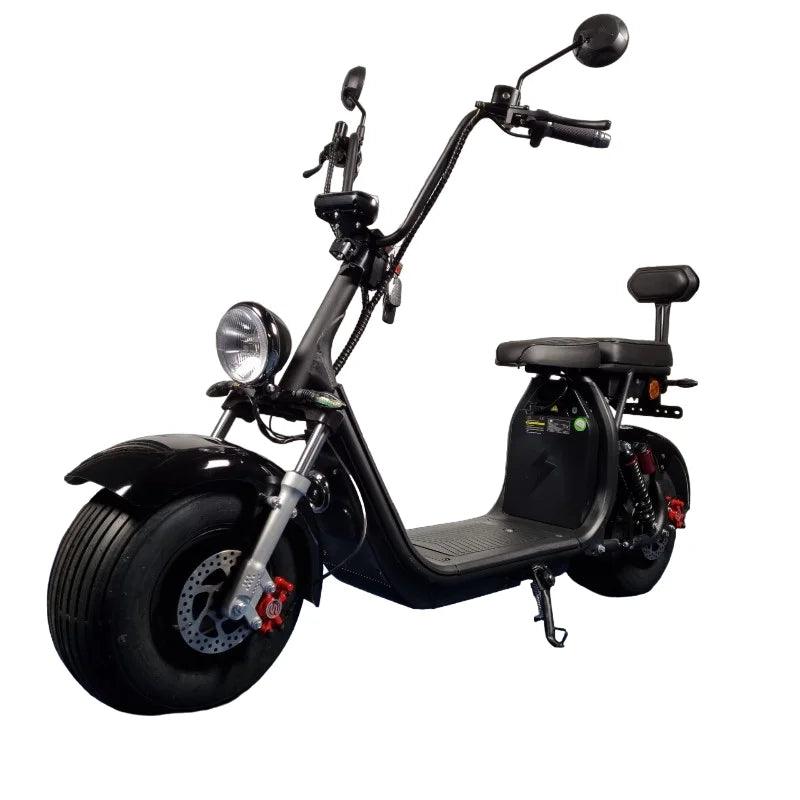 E-chopper CP1 - Elektrische scooter - Glans zwart - E-Wheels Enschede