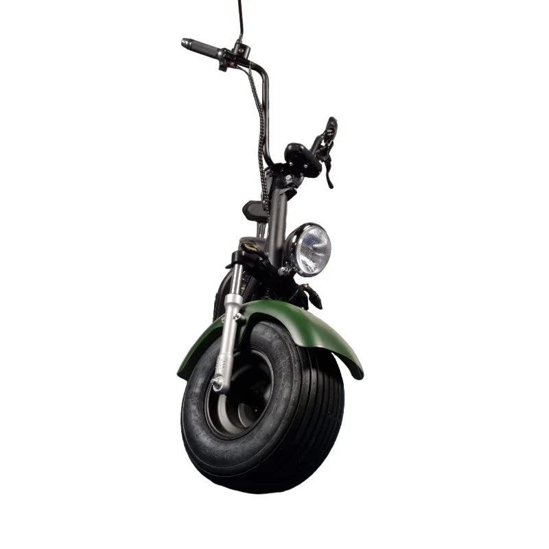 E-chopper CP1 - Elektrische scooter - Mat groen - E-Wheels Enschede
