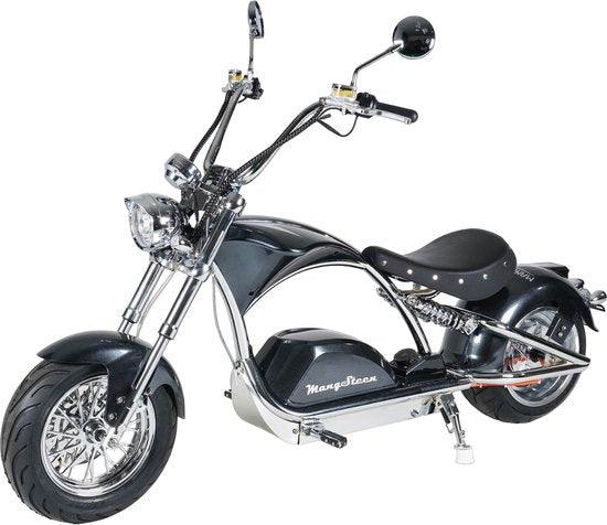 E-chopper M1PS (Chrome Edition) - Elektrische motor - Radiant Zwart - E-Wheels Enschede