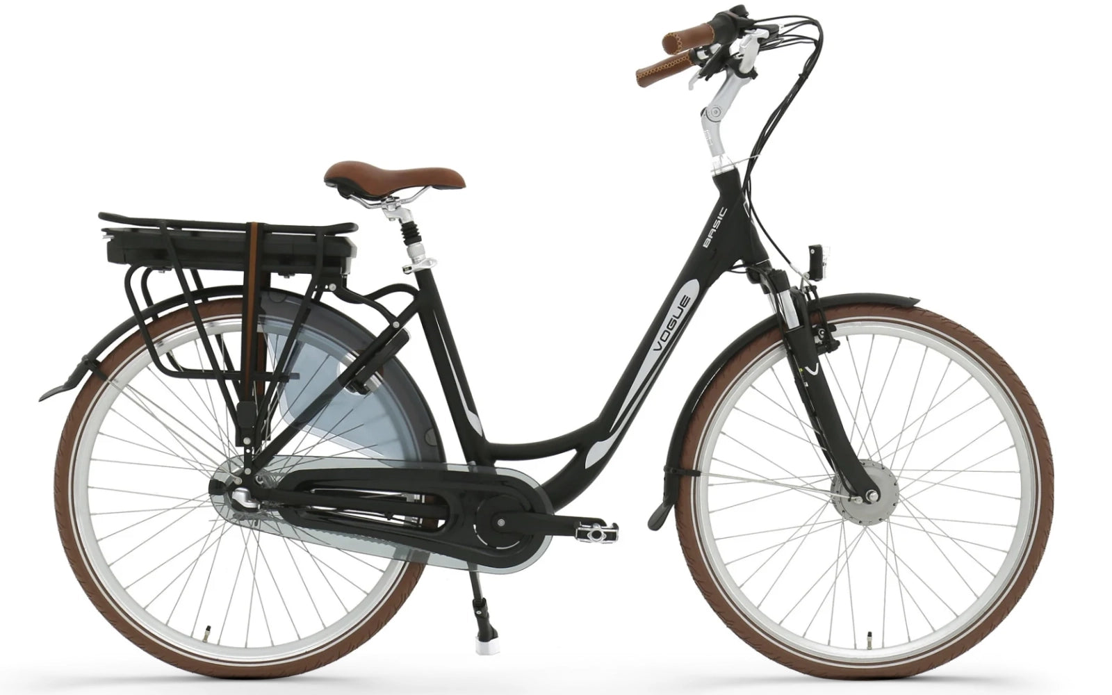Voque Basic 7SP - Lage instap - E-bike - Mat Bruin