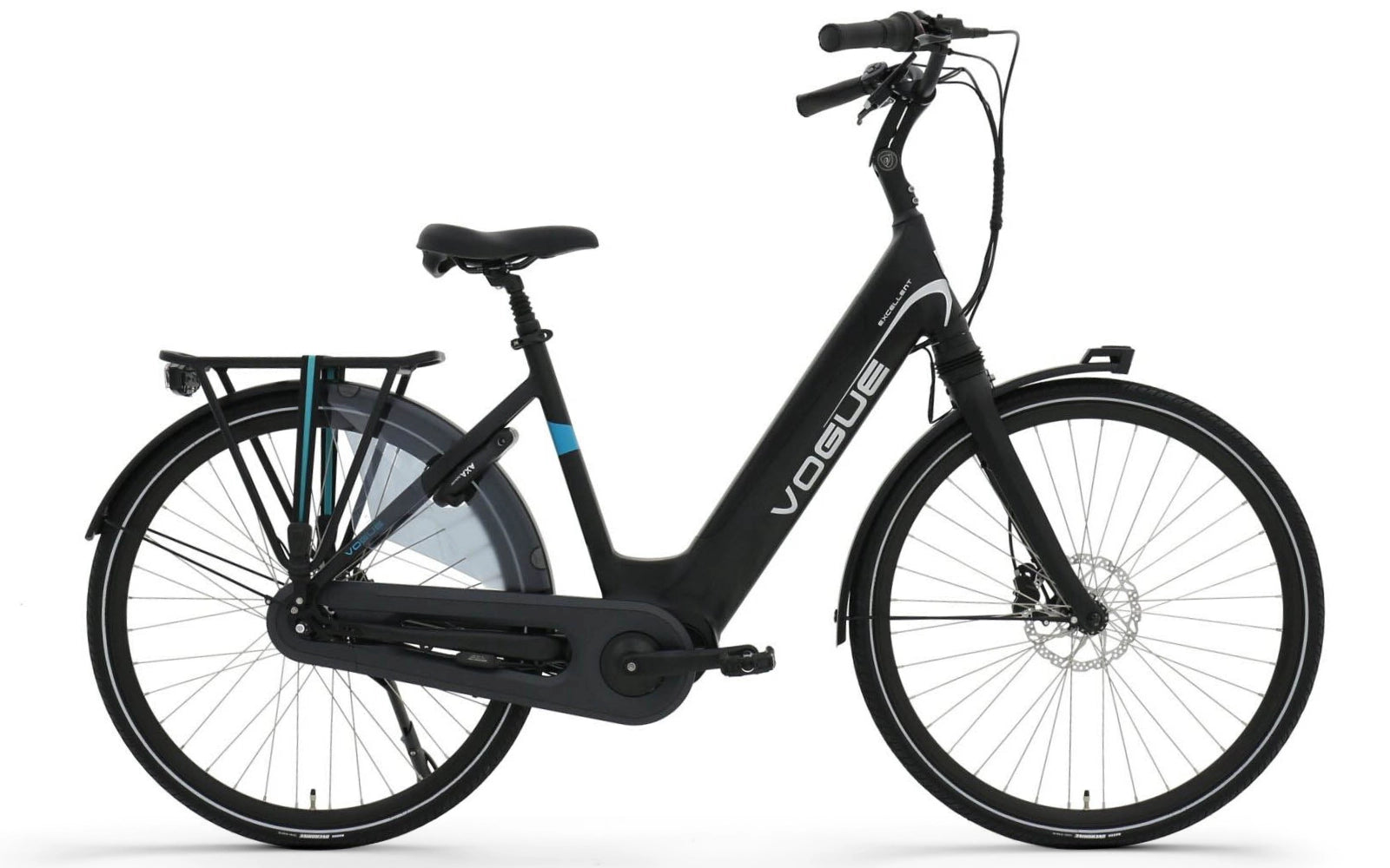 Vogue Excellent M420 - Lage instap - E-bike - Zwart / blauw